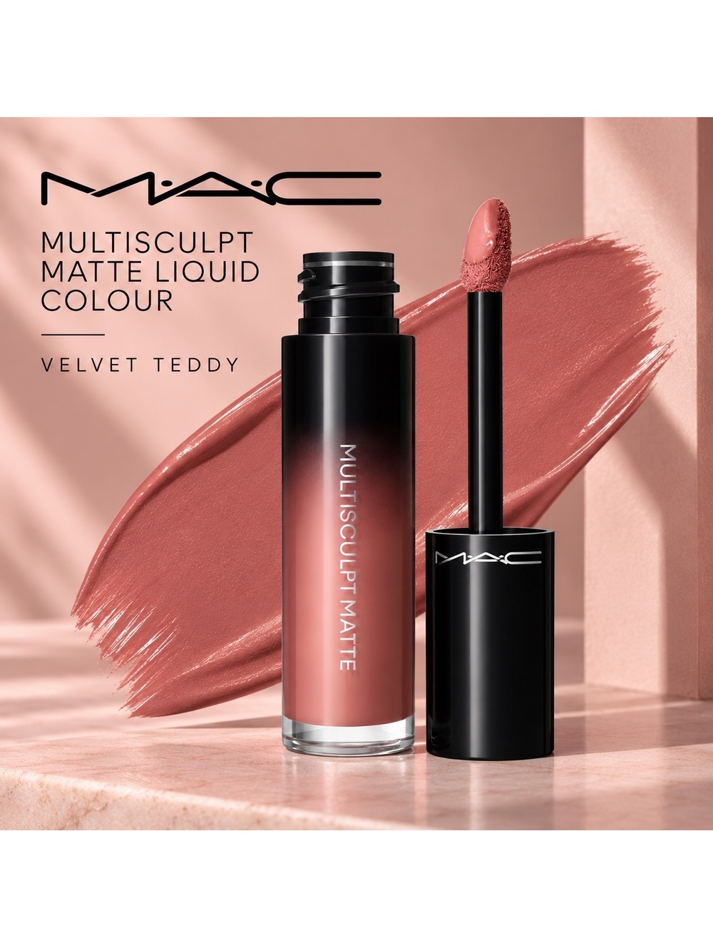 MAC Multisculpt Matte Liquid Colour Velvet Teddy 24HR Wear • Full Size • New